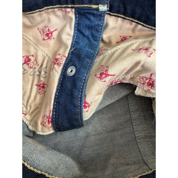 NWOT True Religion World Tour Womens Sz-S Blue Distress Denim Jacket Western - Picture 9 of 13